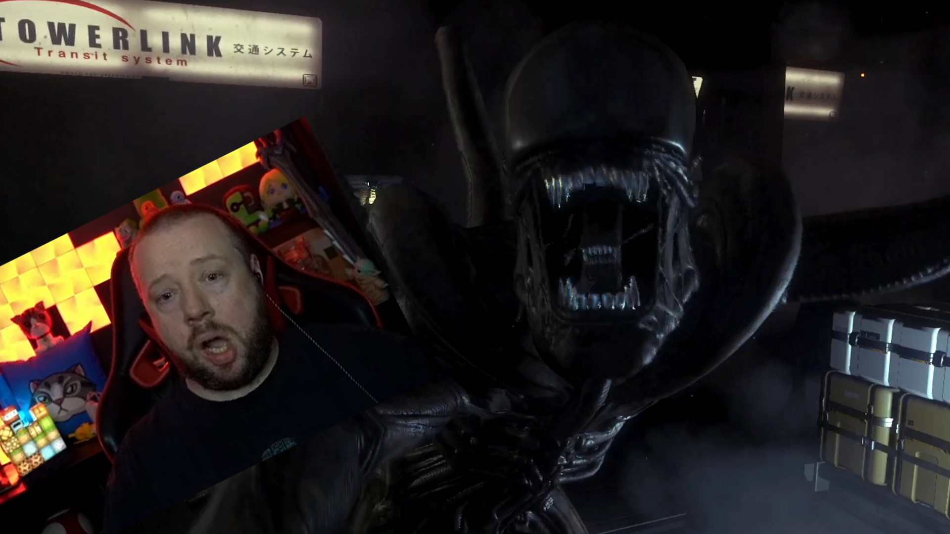 JT playing Alien Isolation